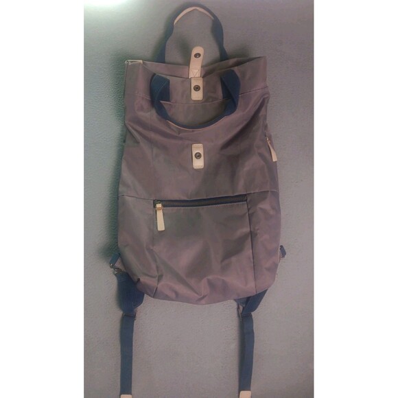 Timbuk2 Handbags - Timbuk2 Alamo Convertible Nylon Backpack Tote Blue Gray Color Block- EUC